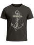 Neverless® Herren T-Shirt Print Aufdruck Anker Kompass Motiv Maritim Meer Fashion Streetstylepreview