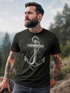 Neverless® Herren T-Shirt Print Aufdruck Anker Kompass Motiv Maritim Meer Fashion Streetstylepreview
