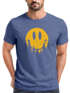 Neverless® Herren T-Shirt Sommer Sonne Outdoor Motiv Lustig Smiling Face Wald Fashion Streetstylepreview