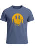 Neverless® Herren T-Shirt Sommer Sonne Outdoor Motiv Lustig Smiling Face Wald Fashion Streetstylepreview