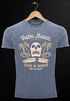 Neverless® Herren T-Shirt Surf-Motiv Totenkopf Palm Beach Vintage Shirtpreview