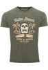 Neverless® Herren T-Shirt Surf-Motiv Totenkopf Palm Beach Vintage Shirtpreview