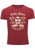 Neverless® Herren T-Shirt Surf-Motiv Totenkopf Palm Beach Vintage Shirtpreview