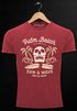 Neverless® Herren T-Shirt Surf-Motiv Totenkopf Palm Beach Vintage Shirtpreview