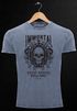 Neverless® Herren T-Shirt Vintage Shirt Printshirt Immortal Skull Vintage Warriors Totenkopf Aufdruck Used Look Slim Fitpreview