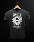 Neverless® Herren T-Shirt Vintage Shirt Printshirt Immortal Skull Vintage Warriors Totenkopf Aufdruck Used Look Slim Fitpreview