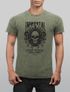 Neverless® Herren T-Shirt Vintage Shirt Printshirt Immortal Skull Vintage Warriors Totenkopf Aufdruck Used Look Slim Fitpreview