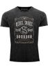 Neverless® Herren T-Shirt Vintage Shirt Printshirt Whiskey Emblem Rebel Snake Bourbon Retro Style Fashion Streetstyle Aufdruck Used Look Slim Fitpreview