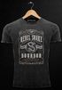 Neverless® Herren T-Shirt Vintage Shirt Printshirt Whiskey Emblem Rebel Snake Bourbon Retro Style Fashion Streetstyle Aufdruck Used Look Slim Fitpreview