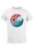 Neverless® Herren T-Shirt Welle Wave Sonne Sommer Retro Vintage Printshirt Fashion Streetstylepreview