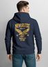 Neverless® Hoodie Backprint Herren Adler Eagle Print Retro Design Rückenaufdruck Kapuzenpullover Männer Fashion Neverless®preview