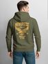 Neverless® Hoodie Backprint Herren Adler Eagle Print Retro Design Rückenaufdruck Kapuzenpullover Männer Fashion Neverless®preview