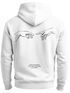 Neverless® Hoodie Backprint Herren Michelangelo Hände Line-Art-Print Kunst Philosophie Rückenaufdruck Männer Fashion Neverless®preview