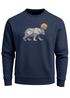  Neverless® Sweatshirt Polygon Bär Mond Outdoor Wandern Natur Print Aufdruck Fashion Streetstylepreview