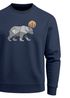  Neverless® Sweatshirt Polygon Bär Mond Outdoor Wandern Natur Print Aufdruck Fashion Streetstylepreview