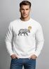  Neverless® Sweatshirt Polygon Bär Mond Outdoor Wandern Natur Print Aufdruck Fashion Streetstylepreview