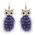 Ohrringe Ohrstecker Damen Eule Owl Feder Feather Ohrhänger Vintage Autiga®preview