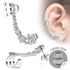 Ohrstecker Ohrklemme Ohrring Helix Cartilage Ear Cuff Zirkonia Chirurgenstahl 316L preview