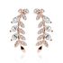 Ohrstecker Ohrklemme Ohrring Kristallblatt Zweig Crystal Leaf Ear Crawler Damen Autiga®preview