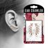 Ohrstecker Ohrklemme Ohrring Kristallblatt Zweig Crystal Leaf Ear Crawler Damen Autiga®preview