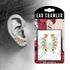 Ohrstecker Ohrklemme Ohrring Kristallblatt Zweig Crystal Leaf Ear Crawler Damen Autiga®preview