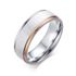 Partner-Ring Edelstahl Trauring Ehering Verlobungsring Bandring Damen Herren Zirkonia Kristalle Autiga®preview