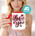 Partner-Tasse personalisiert Herz-Henkel mit Namen Geschenk Liebe Jahrestag Valentinstag SpecialMe®preview