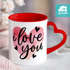 Partner-Tasse personalisiert Herz-Henkel mit Namen Geschenk Liebe Jahrestag Valentinstag SpecialMe®preview