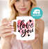 Partner-Tasse personalisiert Herz-Henkel mit Namen Geschenk Liebe Jahrestag Valentinstag SpecialMe®preview