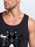 Party Herren Tank-Top Nonstop Mops French Bulldog Muskelshirt Muscle Shirt Neverless®preview