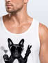 Party Herren Tank-Top Nonstop Mops French Bulldog Muskelshirt Muscle Shirt Neverless®preview