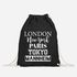 personalisierbarer Turnbeutel London Paris New York Tokyo Deine Stadt Dorf Ort Ortsname Gymbag Trend-Accessoire Moonworks®preview