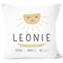 personalisierbares Kissen zur Geburt, Geburtskissen Wolke Sonne personalisiertes Geschenk Daten Geburt Baby SpecialMe®preview