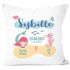 personalisierbares Kissen zur Geburt, Meerjungfrau, Geburtskissen Mädchen, Namenskissen Geschenk Geburt Baby SpecialMe®preview