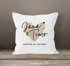 personalisierbares Kissen zur Hochzeit mit Namen und Datum Hochzeitsgeschenk Herz Kissenhülle SpecialMe®preview