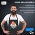 Personalisierte Grill-Schürze für Männer mit Name Born To Grill Spruch Baumwoll-Schürze Küchenschürze Moonworks®preview