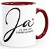 personalisierte Kaffee-Tasse Geschenk Hochzeit Hochzeitstag Namen und Datum Herz Hochzeitsgeschenk SpecialMe®preview