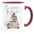 personalisierte Kaffee-Tasse Geschenk Hochzeit mit Namen und Datum Auto Brautpaar Hochzeitstag Jahrestag SpecialMe®preview