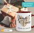 personalisierte Kaffee-Tasse Herz mit Namen und Datum Geschenk Hochzeit Hochzeitstag Jahrestag SpecialMe®preview