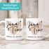 personalisierte Kaffee-Tasse Herz mit Namen und Datum Geschenk Hochzeit Hochzeitstag Jahrestag SpecialMe®preview
