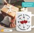 personalisierte Kaffee-Tasse Kompass zwei Herzen ein Ziel mit Namen Liebes-Geschenk Freundin Mann SpecialMe®preview