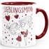 personalisierte Kaffee-Tasse Liebespaar Pärchen mit Liebesbotschaft Liebes-Geschenk Freundin Mann SpecialMe®preview