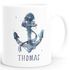 personalisierte Kaffee-Tasse mit Namen Anker Namenstasse persönliche Geschenke für Männer SpecialMe®preview