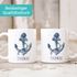personalisierte Kaffee-Tasse mit Namen Anker Namenstasse persönliche Geschenke für Männer SpecialMe®preview