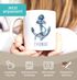 personalisierte Kaffee-Tasse mit Namen Anker Namenstasse persönliche Geschenke für Männer SpecialMe®preview