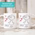 personalisierte Kaffee-Tasse mit Namen Liebes-Paar Strichmännchen Liebesgeschenke Valentinstag Weihnachten (1 Tasse) SpecialMe®preview