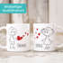 personalisierte Kaffee-Tasse mit Namen Liebes-Paar Strichmännchen Liebesgeschenke Valentinstag Weihnachten (1 Tasse) SpecialMe®preview