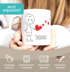 personalisierte Kaffee-Tasse mit Namen Liebes-Paar Strichmännchen Liebesgeschenke Valentinstag Weihnachten (1 Tasse) SpecialMe®preview