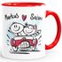 personalisierte Kaffee-Tasse Strichmännchen mit Namen und Datum Hochzeitsgeschenk Hochzeitstag SpecialMe®preview