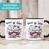 personalisierte Kaffee-Tasse Strichmännchen mit Namen und Datum Hochzeitsgeschenk Hochzeitstag SpecialMe®preview